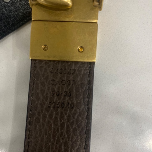 GUCCI reversible double G leather belt main image 4